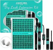 Lash Extension Kit,DIY Eyelash Clusters Kit 168Pcs with Lash Bond and Seal Glue Waterproof,Eyelashes Remover for Lash Cluster Extensions Kit for Beginner,Lashes Applicator Tool(Medusa,D-Mix8-16mm Kit)