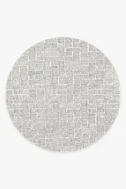 245' Round | Machine Washable Runner Rug | Kid & Pet Friendly | Indoor Rug | Thalia Black Flatwoven Rug | Ruggable