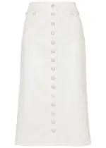 Courrèges Vinyl Midi Skirt - White - 40 (UK12 / M) 40 (UK12 / M)
