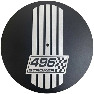 496 Stroker 14" Round Air Cleaner Kit, Billet Top, Black Die-Cast Aluminum