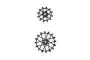 Garbaruk Rear Derailleur Pulley Wheels, Shimano, 11-Speed, 11T+16T, Black