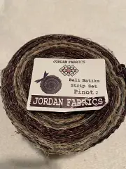 Jordan Fabrics Bali Batiks Strip Set Pinot #2 Jelly Roll Quilt Fabric New