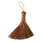 Multifunctional Whisk Brush Sturdy Hand Brush for Home Car Use Brown Mini Broom