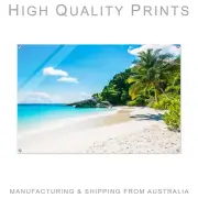 Beach Tropical Palm Tree Wall art HQ Acrylic Print Home Décor Gift 600x900mm