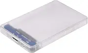LIFKICH 1Pc USB External Hard Drive Enclosure for SSD Tool Installation Transparent Design Compatible with Drives with LED Indicator