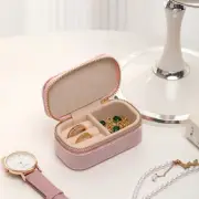 1pcs Mini Velvet Ring Box Jewelry Storage Case Single Zipper Bag Travel Portable