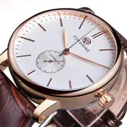 Gmt1164 Fashion Men Ultra-Thin Analog Leather Strap Automatic Mechanical Watch