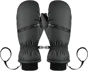 [Generic] Winter Ski Gloves | Waterproof Snowboarding Gloves Snow Ski Gloves Winter Gloves | Warm Gloves Anti-Slip Winter Gloves Snowboard Gloves for Cycling Hiking Running Men Women