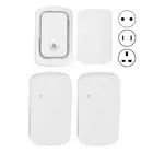 Wireless Doorbell Set Battery Free Self Powered Door Bell 2 Receivers Waterp DOB