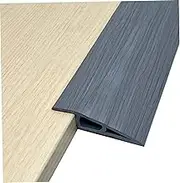 Floor Transition Strip, 3.3ft Self-Adhesive Threshold Transition Strip, Wear-Resistant Vinyl Flooring for Uneven Heights Within 15mm, Flooring