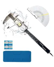 Digital Caliper Measuring Tool 6" with Feeler Gauges IP54 Waterproof Stainless