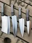 Personalized Handmade 4 Pieces Kitchen Knife Set Chef Set Gift For Her Gift