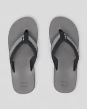 [Billabong] Billabong Mens' All Day Impact Flip Flops Slippers in Charcoal Grey Size 4 4 Charcoal Grey