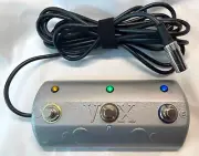 Vintage Vox Foot Switch New Condition 3 Button LED 9v Internal Battery AWESOME
