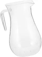FIXOSHEE Plastic Drink Pitcher with Handle Versatile Beverage Kettle for Wine Milk Juice More Easy to Clean Reusable Decanter for Home Bar Ktv Parties