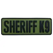 Large PVC Sheriff K9 Patch for Sheriff Department Uniforms Service Dog Harnes...