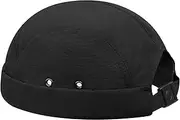 [Clakllie] Brimless Caps Quick Dry Beanie Hat Lightweight Sailor Cap Unisex Breathable Skull Cap Waterproof Docker Hat