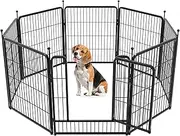 FXW Rollick Dog Playpen for Yard, RV Camping, 32 inch 8 Panels for Small and Medium Dogs│Patented