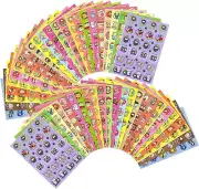 Scratch and Sniff Stickers, 1152 Pieces Fruits and Foods Snacks Smelly Stickers,