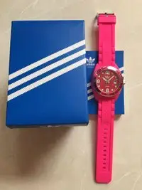 在飛比找旋轉拍賣優惠-Adidas 桃紅色手錶⌚️