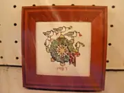 NEW Cross Stitch Kit #1100 GULL'S WREATH 5" X 5" Pat Carsley 1987