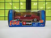 Burago Street Fire Red Ford Mustang GT Fastback 1:43 Scale Diecast