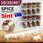 Kitchen Spice Gripper Strip Jar Rack Organiser Storage Holder Wall Cabinet ES