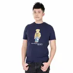 POLO RALPH LAUREN 經典印刷POLO熊圖案短袖T恤-深藍色