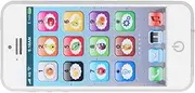 Baby Phone Toy, Kids Play Phone Russian Learning for Playing Music for Puzzle Games for Telling Stories for Russian Learning(Russian white)