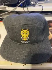Grunt Warthog Adjustable Cap Grey Cadet Strapback Hat Cap America New with Tags