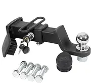 Trailer Hitch - Adjustable Trailer Hitch Ball Mount | Trailer Hitch Ball Mount 2 Inch Drop | 6000 Lbs. Trailer Hitch Ball Mount | Stainless Steel Trailer Hook Arm Combination
