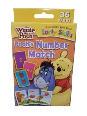Bendon Winnie the Pooh Flash Cards - 36 Cards - New - Number Match