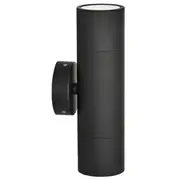 Max LED 240v 2L Fixed Outdoor Wall Lights Black | Marden Designer