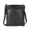 Oran - RH-2628 Leeds Leather side sling bag - Black