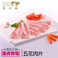 在飛比找PChome24h購物優惠-【蓮貞豚】五花肉片 (300g-包)