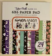 Echo Park 6"x 6" MONSTER MASH paper pad~Beautiful! Quick Ship!