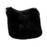 40X40cm Artificial Wool Fur Soft Plush Pillowcase Cushion Cover Black Cushions & Decorative Pillows