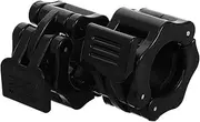 BESPORTBLE Barbell Dumbbell Buckle Lockpick Barbell Weight Clips Heavy-Duty Barbell Clamps Barbell Collar Clips for Lifting Quick Release Barbell Collars Dumbbell Anti-Slip Nut Black Abs