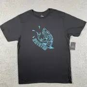 Brixton Shirt Mens Large Black Venom Cobra Snake Graphic Casual Relaxed Outdoor