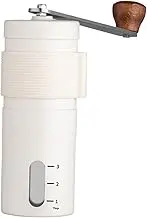 Generic Portable Hand Coffee Grinder Manual Espresso Machine Multifunction Handheld Coffee Maker for French Press Home Use Outdoor, White