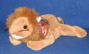 TY ROARY the LION BEANIE BABY - MINT with MINT TAGS