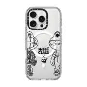 iPhone 16 Pro Clear Case MagSafe Compatible Happi Class X-Kun (Black) By Herocross