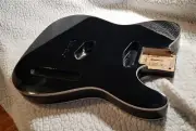 2025 Mirror Black , USA Double bound Alder body.Fits a ST style neck. ( Blem )
