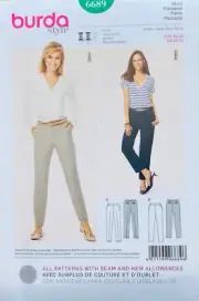 BURDA 6689 SIZES 10-20 PANTS UC/FF