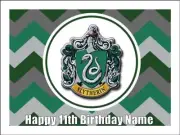 Harry Potter Slytherin Edible Cake Toppers – Icing Cake & Cupcake - 3 Sizes