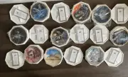 9 Star Wars Hamilton Collection Space Vehicles Plates Snowspeeder TIE X-Wing Y B