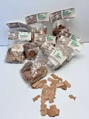 8 Packs Greenleaf Miniature Wood Shingles Dollhouse Octagon Style #9006