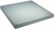 4 Non Slip Cutting Board Set by Clever Chef - Shatter-Resistant, Durable, Stain Resistant, and Dishwasher Safe - 9.75" x 9.75"