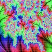 Pastel Fractal BLOTTER ART perforated tabs psychedelic art