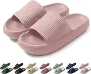 Coswind Bathing Shoes Women Men Original Bathing Slippers Summer Mules Slides Sandals Elegant Cosy Slippers Unisex Soft Sole Non-Slip Slippers, pink, 10/10.5 AU